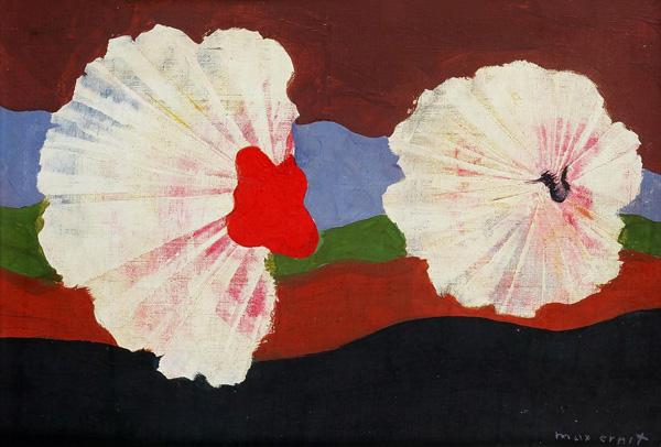 Chassé-croisé, Dada-Surréaliste, 1916-1969 : Max Ernst. Fleurs-coquillages. 1932, huile sur toile, 22 x 30 cm